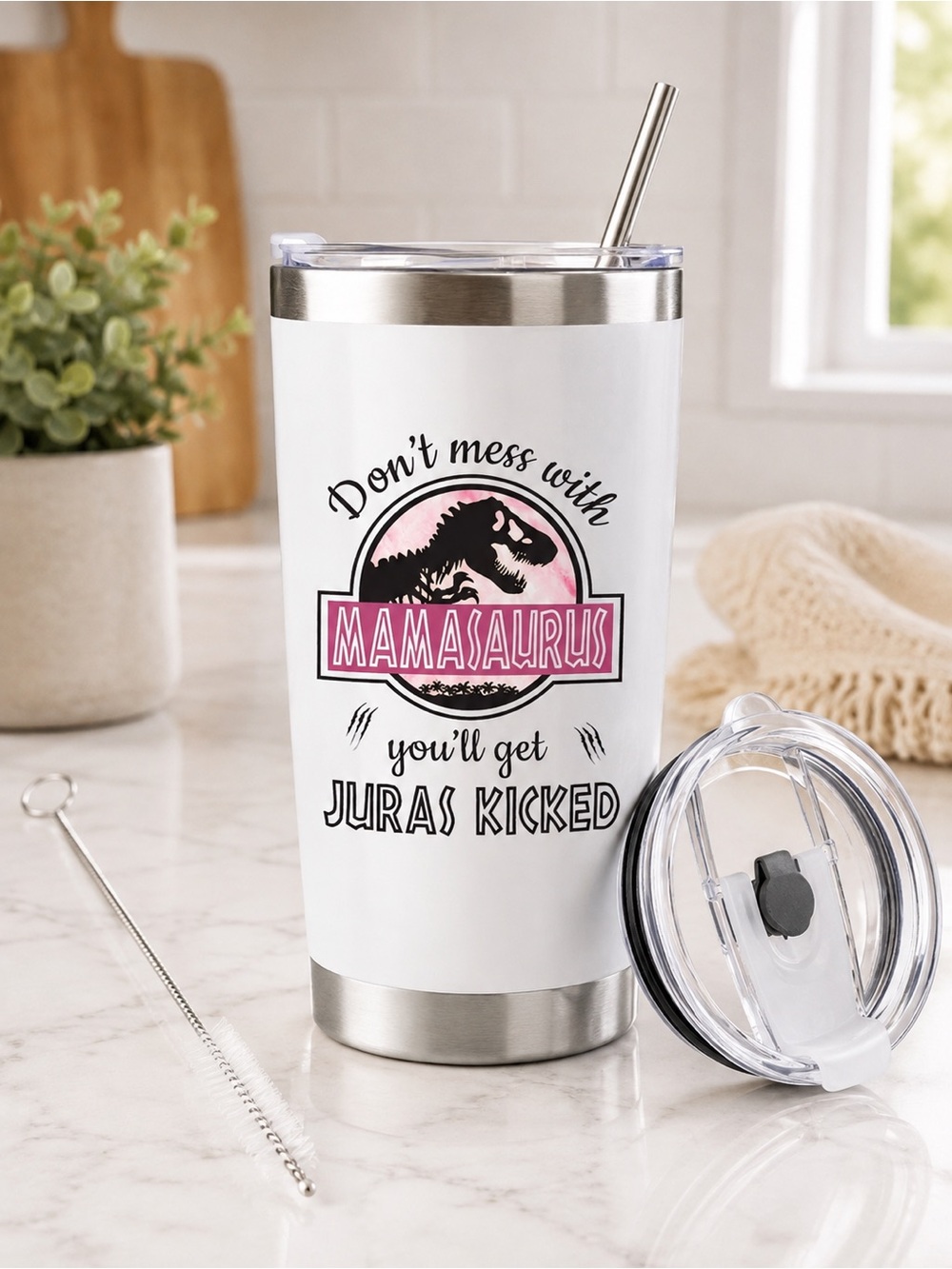 NWT Mamasaurus 20oz Tumbler with Lid
